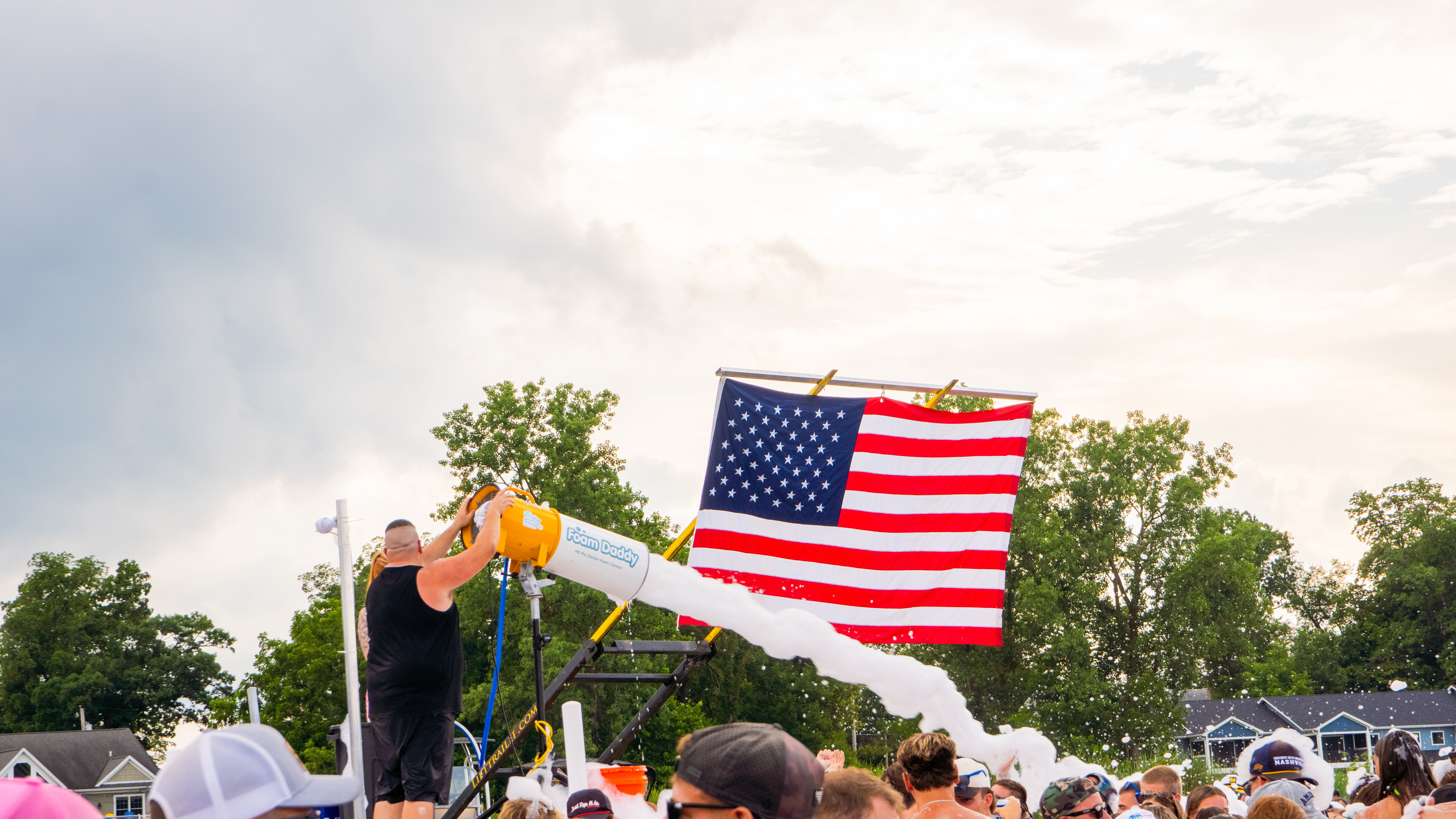 Crowd enjoying the music