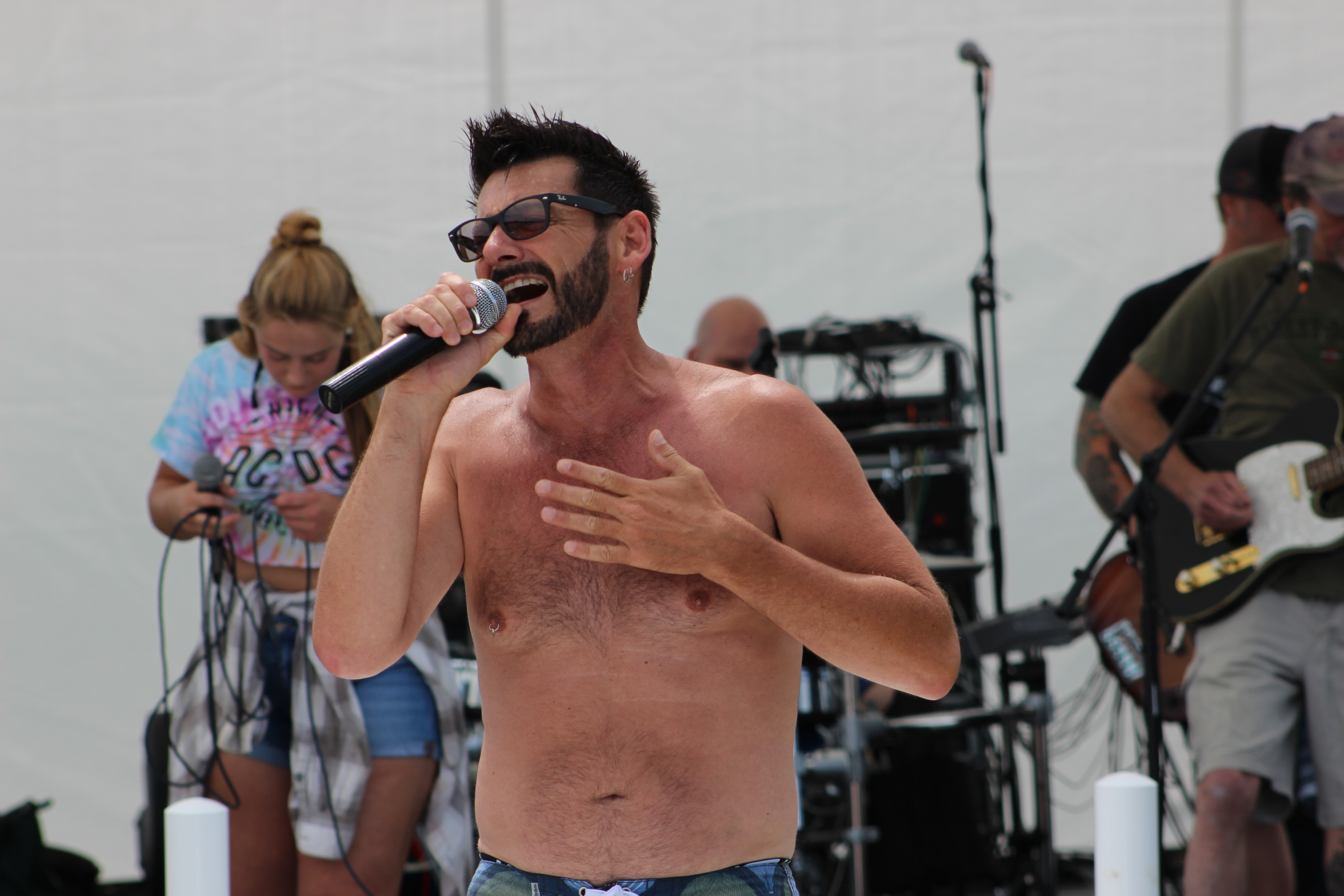 Music festival crowd